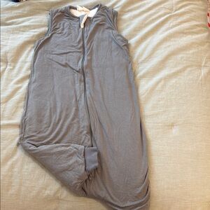 Gray Sleeveless Zip-Up Jumpsuit